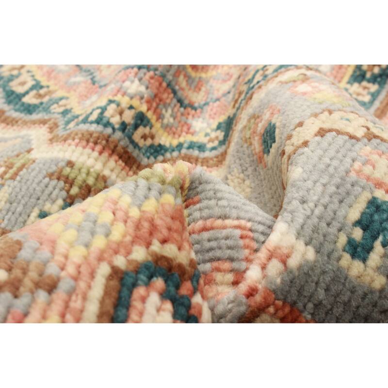 ECARPETGALLERY Hand-knotted Jules Serapi Light Grey Wool Rug - 5'0 x 8'1