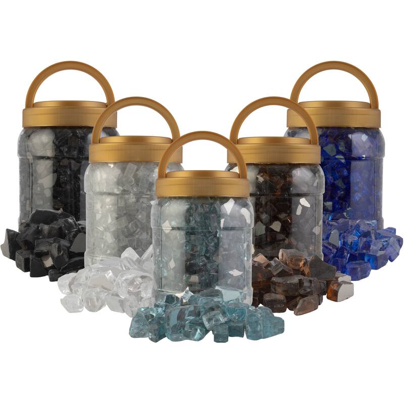 Pure Garden 10lbs Fire Pit Glass - Glass Rocks