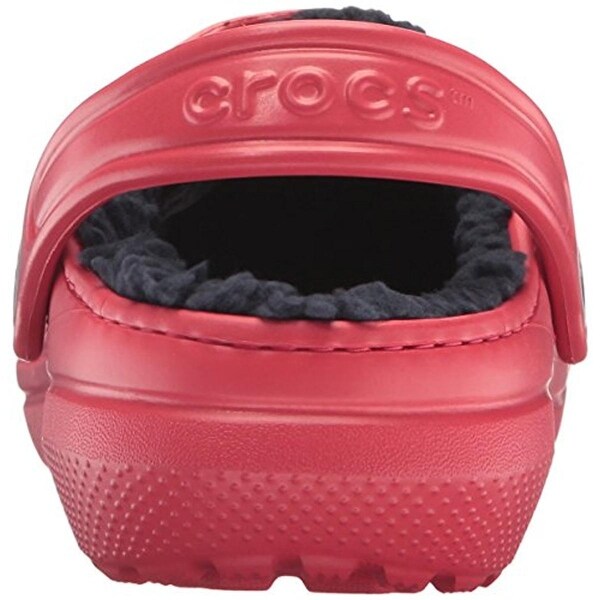 red fur lined crocs