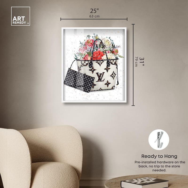 Floral Summer Bag Shadowbox by Art Remedy