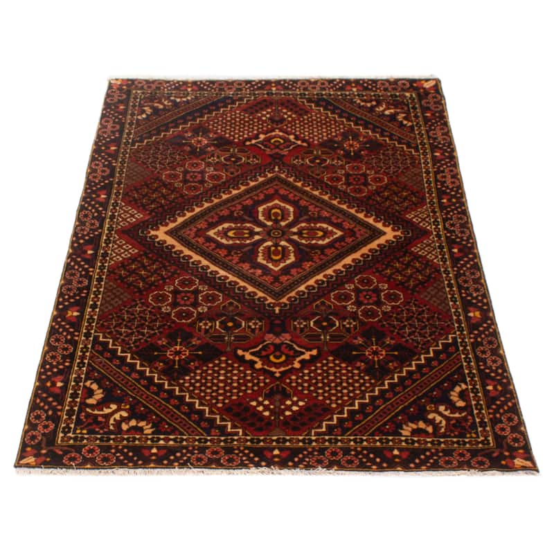 ECARPETGALLERY Hand-knotted Kayseri Vintage Red Wool Rug - 4'2 x 6'7