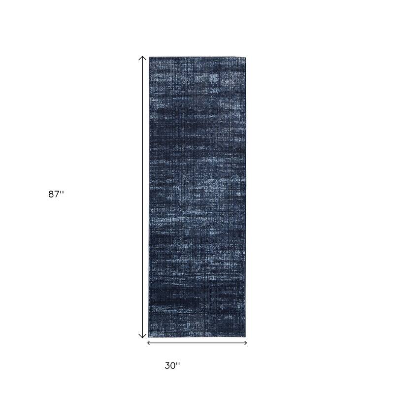 HomeRoots Solid Color Casual Runner Area Rug - 87.00 in. x 30.00 in. x 0.47 in.