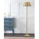 preview thumbnail 3 of 16, Odette 60" Metal LED Floor Lamp, Brushed Brass by JONATHAN Y - 60" H x 15.75" W x 15.75" D
