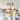 Mid-century Modern Drum Semi-flush Mount with Clear Seed Glass Dimmable Brass Gold Ceiling Lights - Brass Gold - D 12" x H 9.5"
