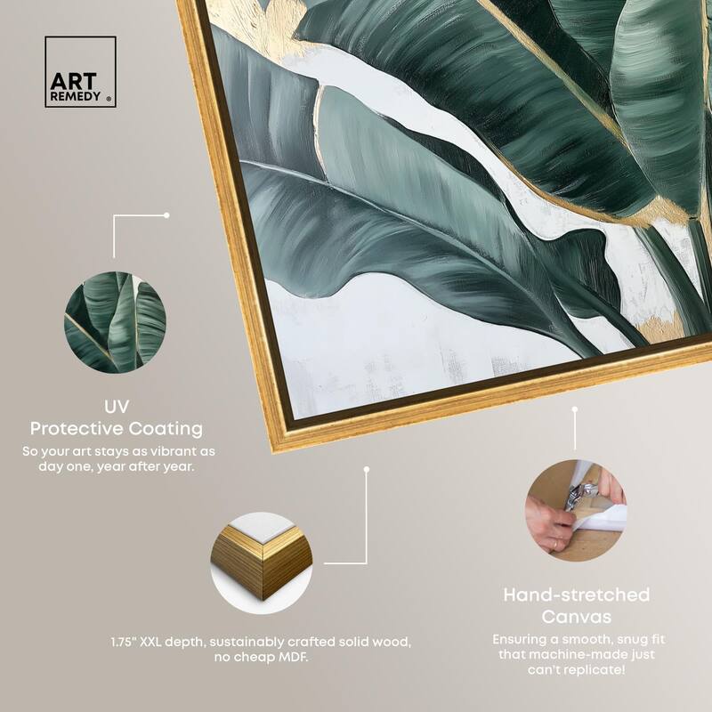 Jungle Jewel Jade II Canvas by Art Remedy