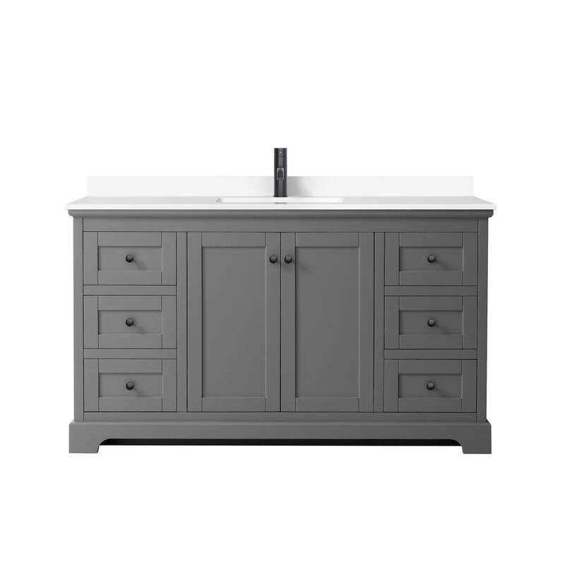 Wyndham Collection Avery 60" Free Standing Single Basin Vanity Set