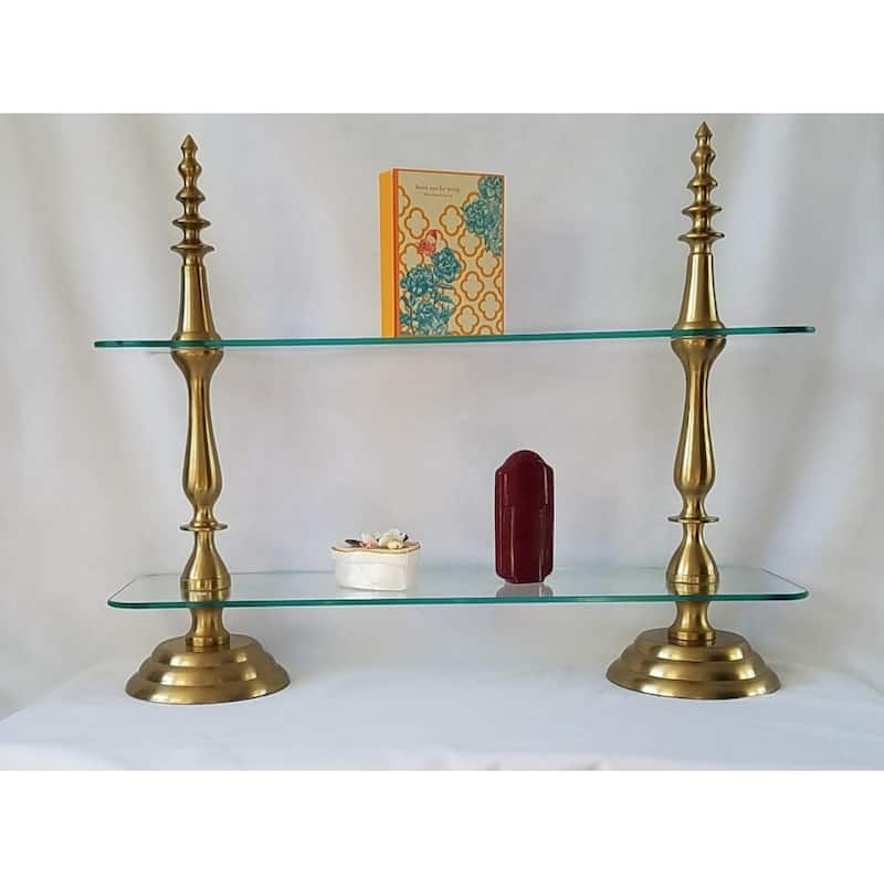Anastasia rectangular 2-tier tray-21" High , Tray:26x7"