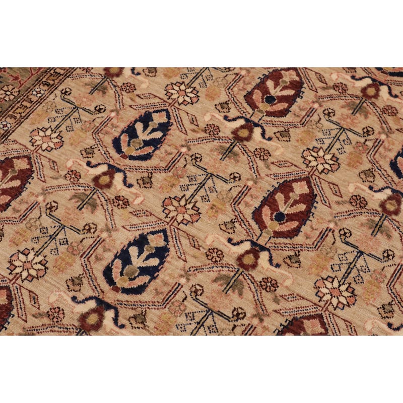 Vintage Herati Bidjar Hand Knotted Wool Rug