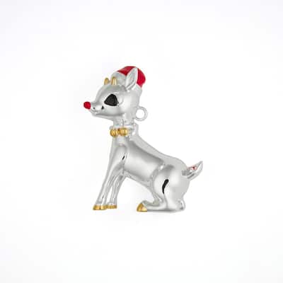Nambe Rudolph The Red Nosed Reindeer® Annual Ornament 2023 - 4 Inch