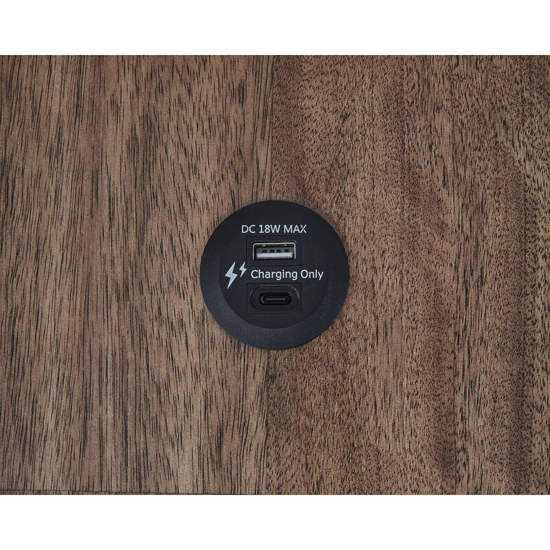 Signature Design by Ashley Wildenauer Brown/Black Chairside End Table - 18.13" W x 22" D x 24" H