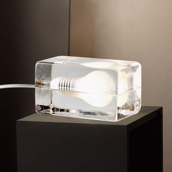 Ice Cube Table Lamp Creative Glass Nightstand Lamp 4.5" On Sale Bed Bath & Beyond 36138565