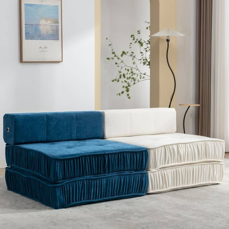 Modern Convertible Modular Sectional Sofa, Minimalist Chenille Sofas Couches