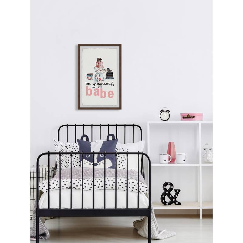 Be Yourself Babe IV Framed Wall Art, Elegant Home Touch - Sophisticated Artwork for Refined Décor
