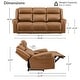 preview thumbnail 47 of 85, Leo Power Wall Hugger Reclining Sofa with Multi-Function Console