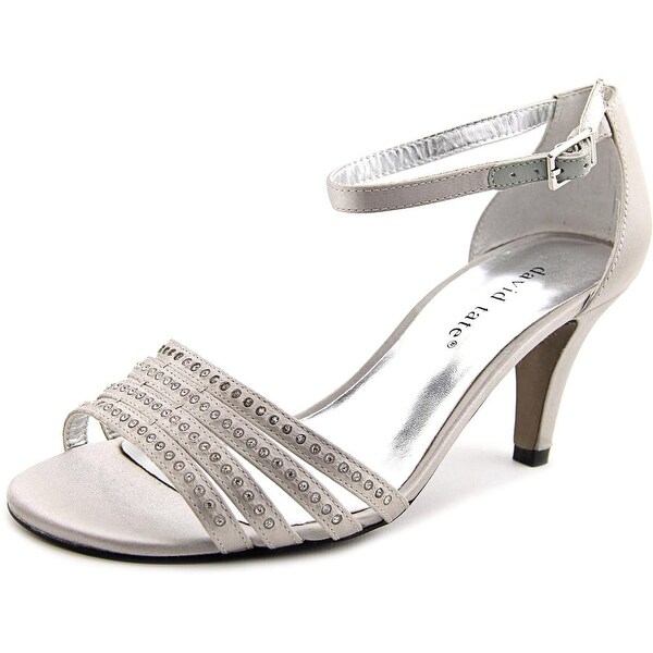 david tate silver sandals