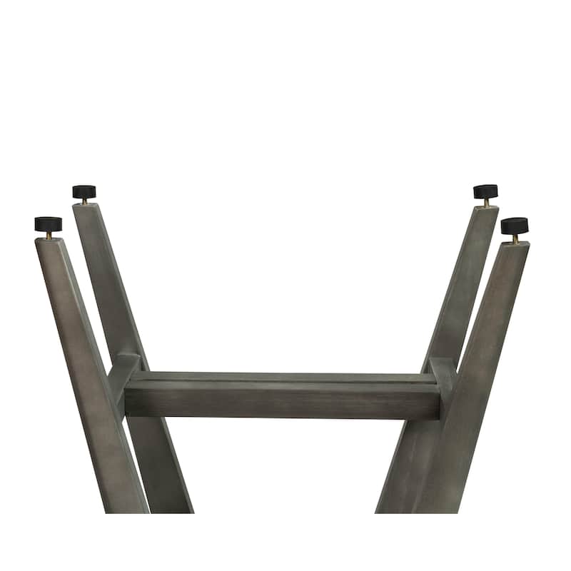 CoastalVogue MidCentury 18in Wide ShowerBench in a Gray Finish