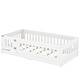 preview thumbnail 92 of 94, White Bed Frame Montessori Bed Twin Size Toddler Floor Bed with Guardrails and Door for Children Boys Girls Kids Playroom