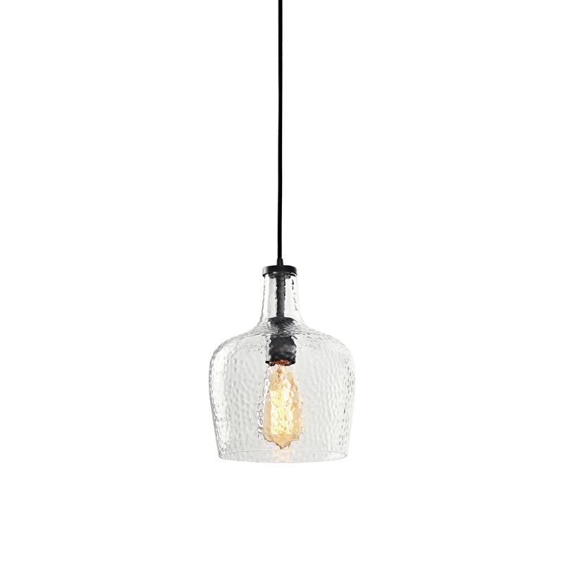 Belinda Antique Black Mouth-blown Large Glass Pendant Chandelier