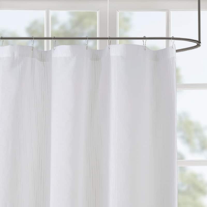 Madison Park Lydia Sheer Shower Curtain