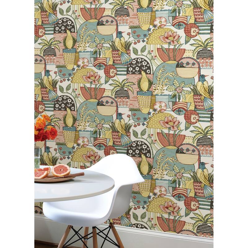 Caroline et Bettina Spice Avriel Peel & Stick Wallpaper