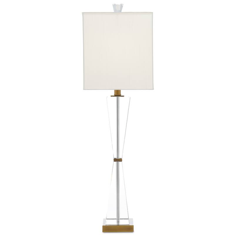 Currey & Company Laelia Clear Table Lamp - 34"h x 17"w x 10"d
