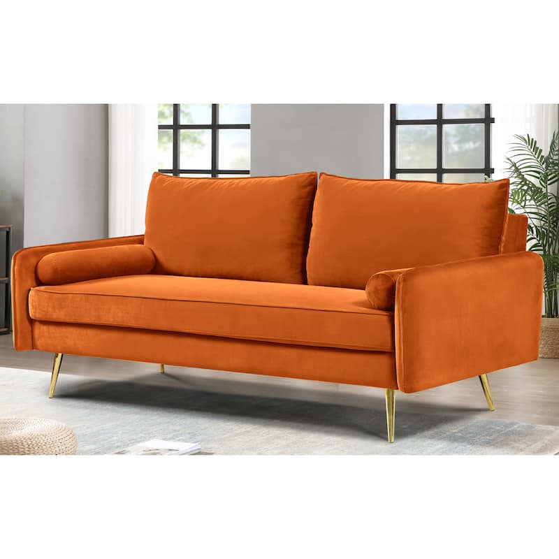 Villeda 70''W Polyester Square Arms Sofa