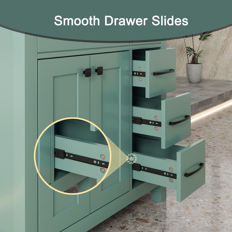 Sink Bathroom Vanity with Counter top Set