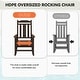 preview thumbnail 115 of 174, Outdoor Patio HDPE Rocking Chiar, Extra Wide Seat & Backrest