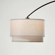 preview thumbnail 4 of 8, Brightech Mason 81 in. Oil Brushed Bronze Modern Adjustable and Extendable LED Floor Lamp with Beige Fabric Drum Shade