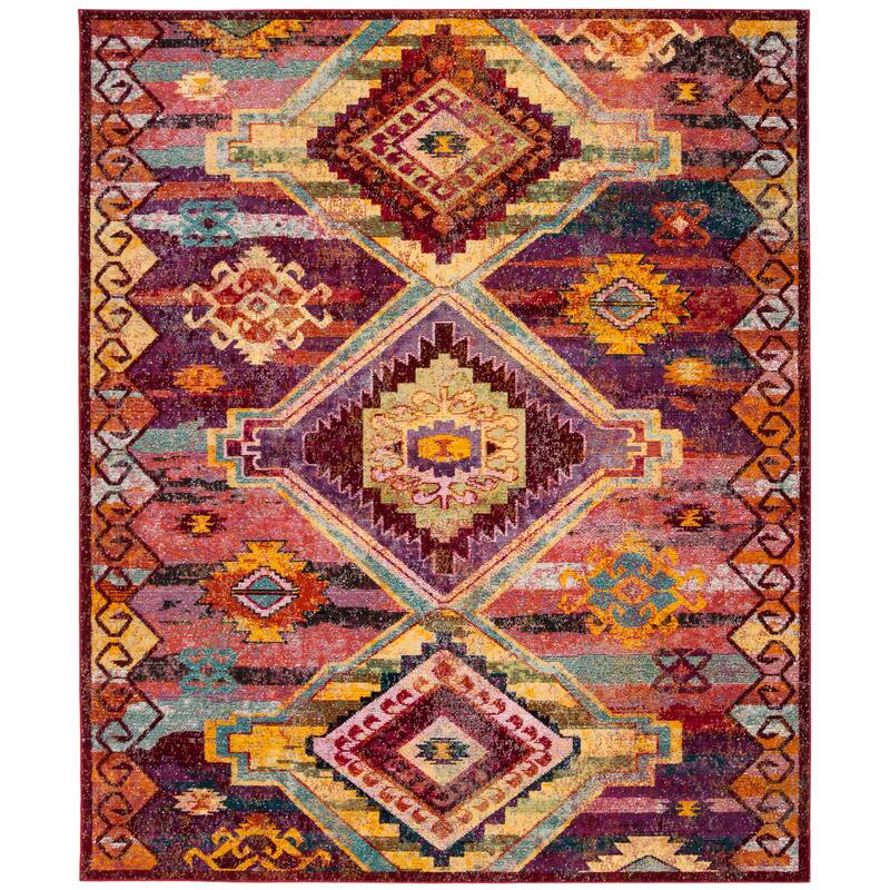 SAFAVIEH Savannah Kokkie Boho Oriental Polyester Rug