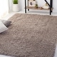 preview thumbnail 15 of 18, SAFAVIEH Polar Shag Bibi Glam Solid 3-inch Extra Thick Rug - White - 5'1" Square
