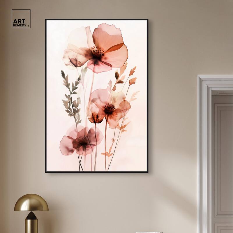 Petal Dye II Canvas by Art Remedy