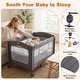 preview thumbnail 10 of 10, Costway 4-in-1 Adjustable Baby Bedside Sleeper with Bassinet Mattress - as pic shows - See Details