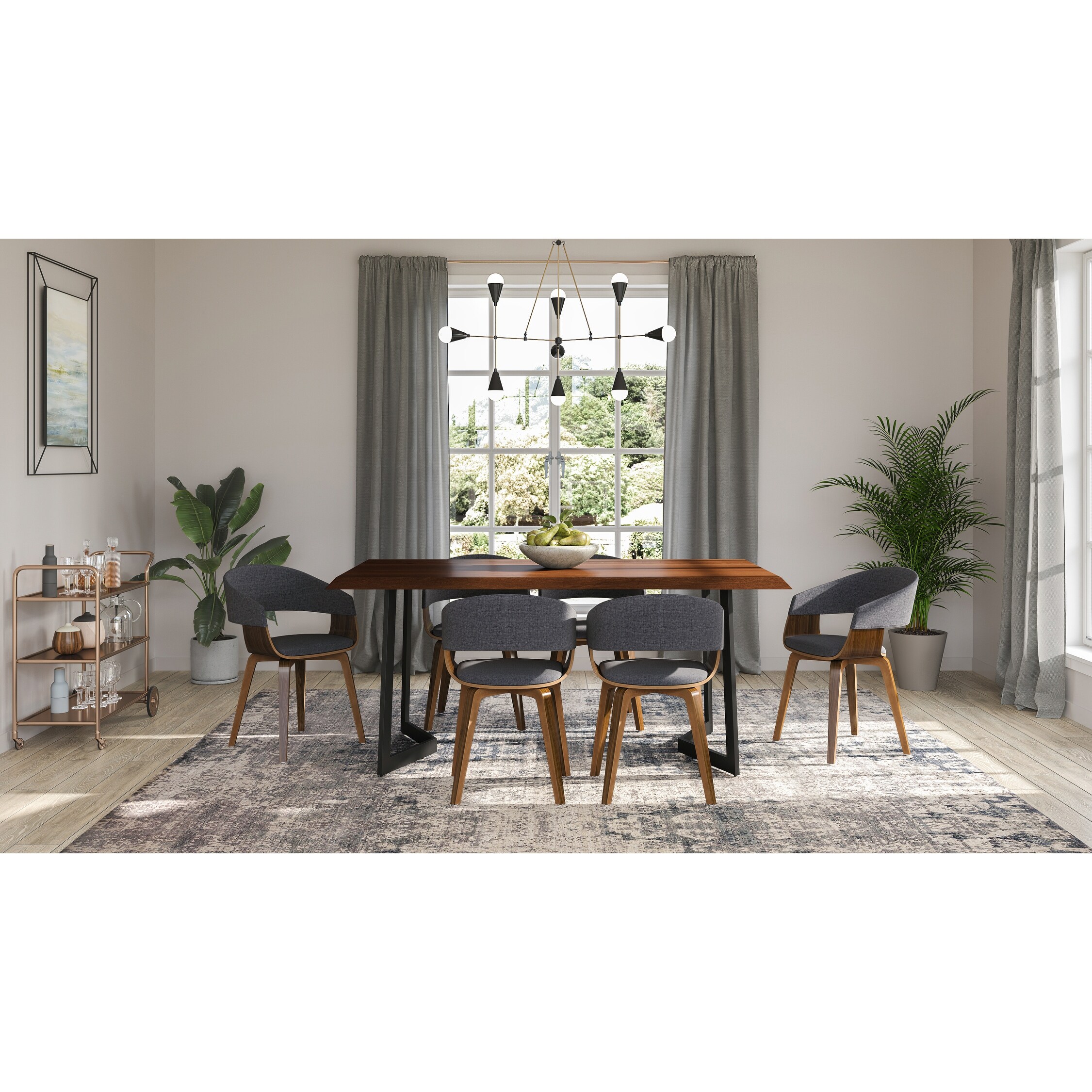 Ellington 7 piece on sale upholstered dining set