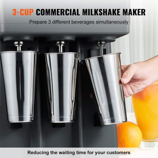 VEVOR Milkshake Maker, 375W Electric Milkshake Machine Double Heads Drink Mixer Blender Machine - Bed Bath & Beyond