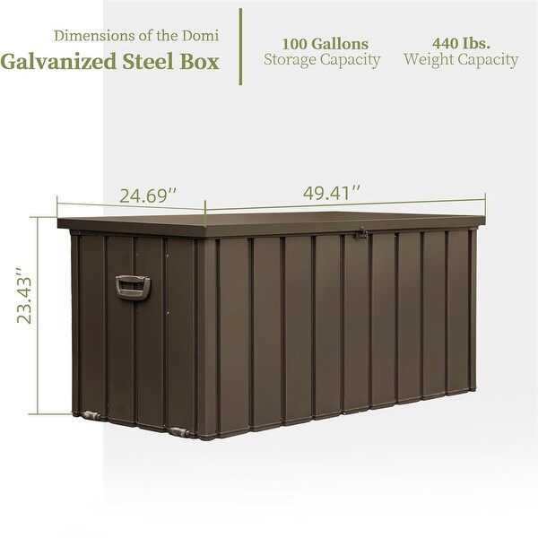 GDFStudio -Outdoor Benn Multi-Size Storage Deck Box - Waterproof