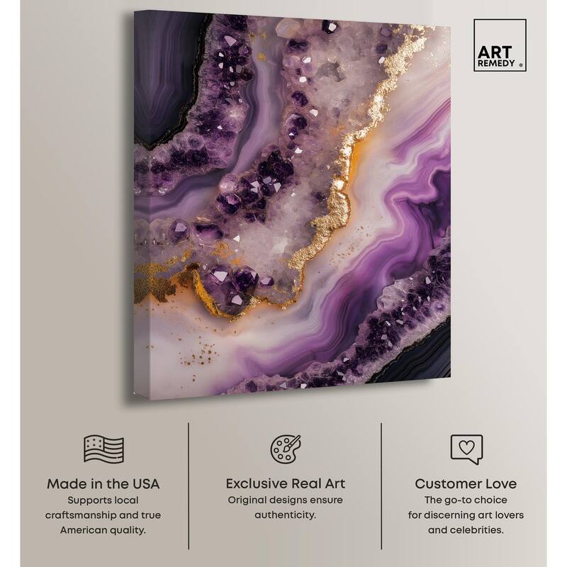 Amethystine Dream I Canvas by Art Remedy, Gallery Wrapped