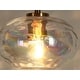 preview thumbnail 12 of 15, Modern 5-Light Linear Chandelier 52.4 IN Iridescent Glass Kitchen Island Pendant Light for Dining Room - W52.4" x H66" Max