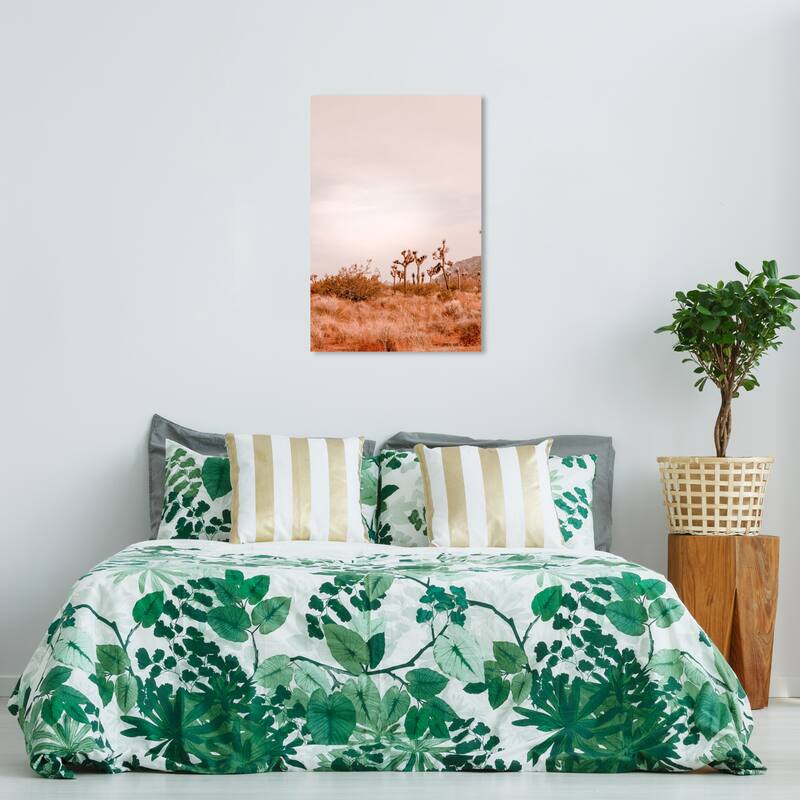 Wynwood Studio Canvas Nature and Landscape Warm Color Grassland Brown and Light Gray Rustic Wall Art Canvas Print - 36 x 24