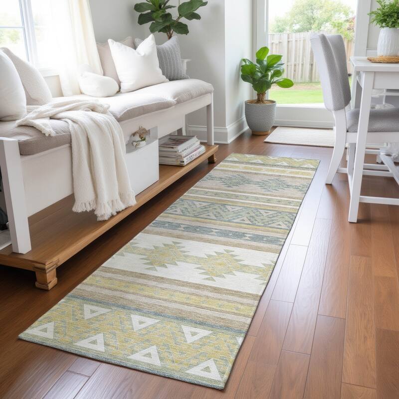 Machine Washable Indoor/ Outdoor Global Heston Chantille Rug