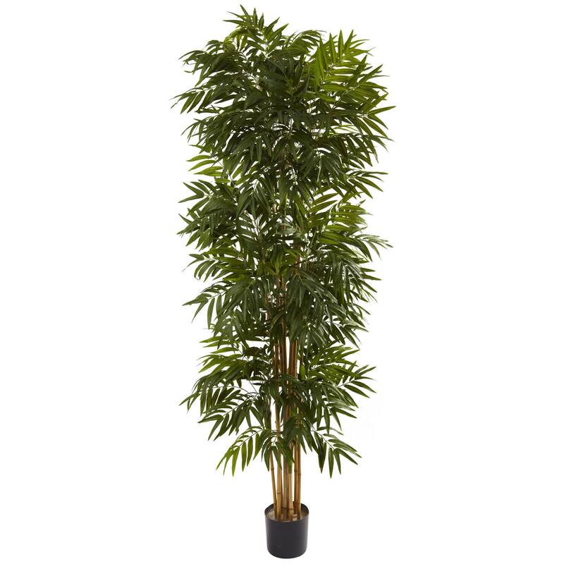 Artificial Palm Tree 7.5Ft - Tropical Indoor Outdoor Decor, Lush Greenery, Realistic Design, Home Office Accent - 7.5ft.