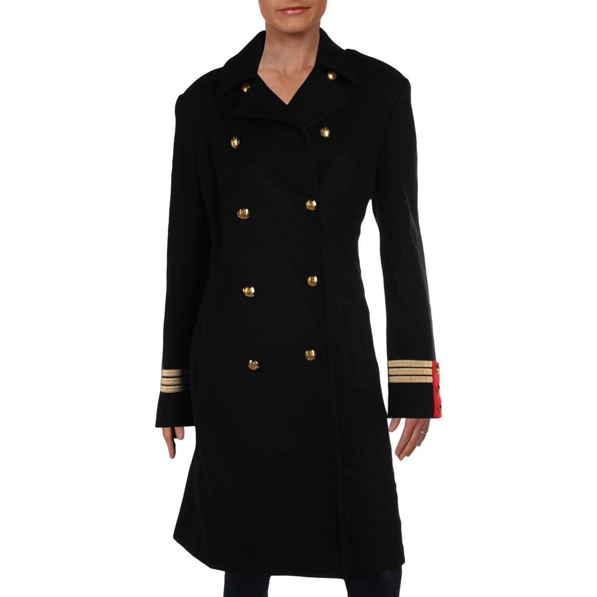 Shop Lauren Ralph Lauren Womens Paiton Military Coat Winter Wool