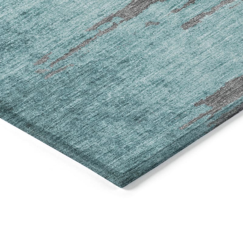HomeRoots Abstract Transitional Rectangle Outdoor Rug
