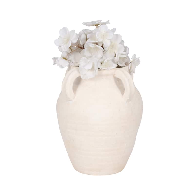 Sagebrook Home Multi Handle Jug, Black/White