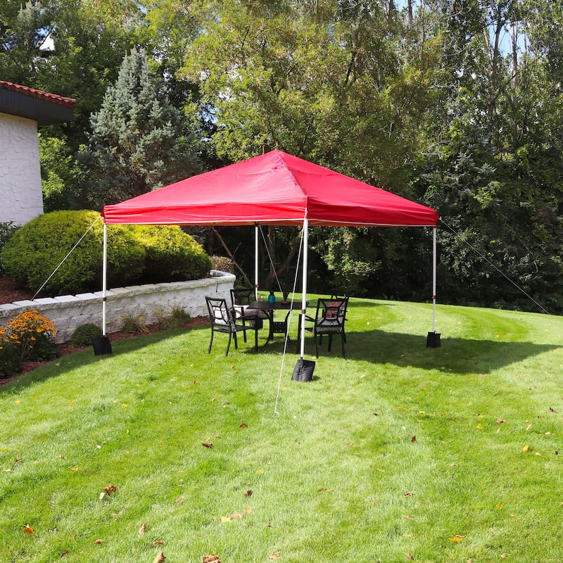 Sunnydaze Standard Pop-Up Canopy with Carry Bag and Sandbags