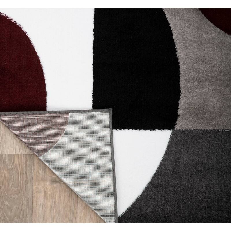 World Rug Gallery Modern Multicolored Geometric Area Rug