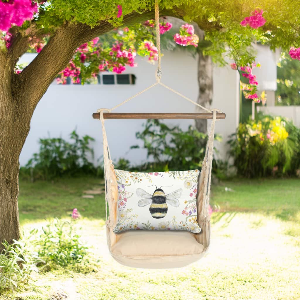 Magnolia Casual Swing Set 4 piece - Magnolia Stripe w/ Floral Bee