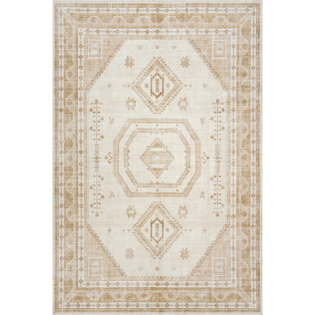 Nuloom Sereniel Medallion Washable Rug