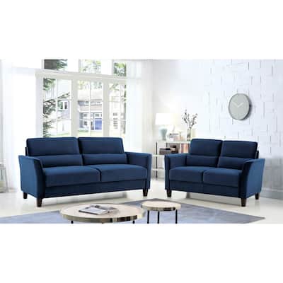 Chole Velvet Living Room Set- Sofa and Loveseat
