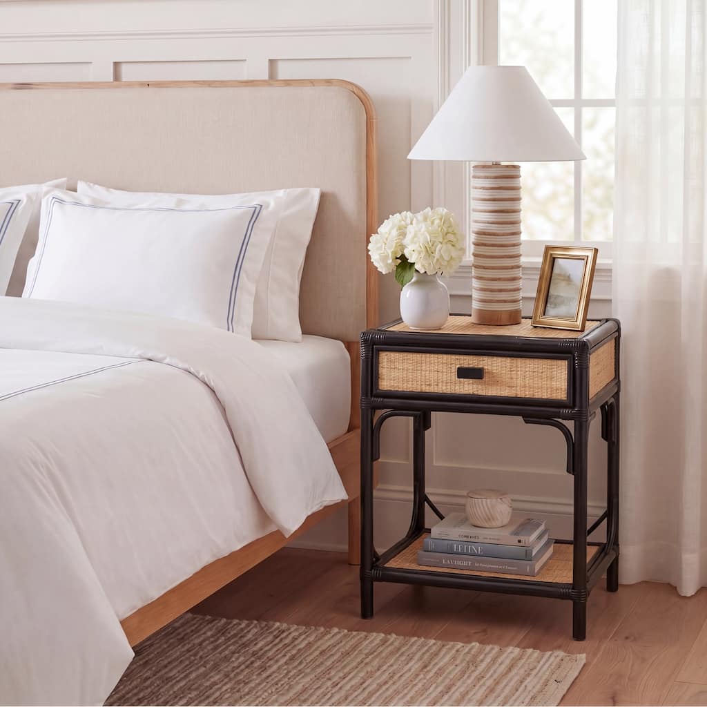 SAFAVIEH Clarisa Coastal 1-Drawer 1-Shelf Nightstand
